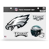 NFL Philadelphia Eagles Bling Team Magnet Set with Team Logos, 8.5 x 11-Inch, Clear