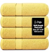 Fluffyn 100% Cotton Fancy Bath Towels -Towels for Bathroom - Super Soft, Highly Abs...