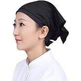 Chef Barista Hat Women Waitress Baker Triangular Hair Bandanna Cook Uniform Turban Kitchen Restaurant Skull Hat