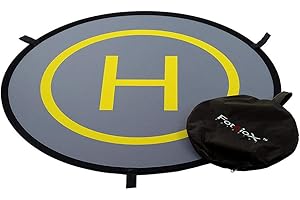 Fotodiox 32" Collapsible Drone Launch Pad - Fast-Fold Portable Landing Pad Apron for RC Drone Quadcopter and Helicopters