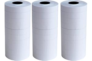 ICSTM Double Line Price Label Paper for MX-6600 Price Gun Labeller,Pricemarker Labels for MX-6602/G6600/YH-689/CN-6600EOS(White MX-6600 15000Pcs)