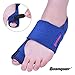 Bunion Corrector by Quanquer [Pair] - Bunion Splint Toe Straightener Brace for Hallux Valgus Pain Relief Fits Men & Women (Blue)