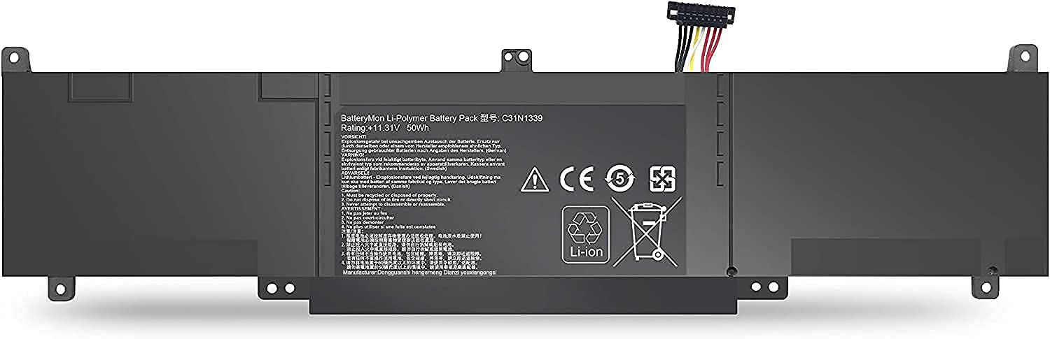 C31N1339 0B200-00930000 3ICP7/55/90 Laptop Battery Replacement for Asus ZenBook UX303UB UX303LN Q302L Q302LA Q302LG UX303 UX303L UX303LA UX303LN UX303LB UX303LNB UX303UA Q302LA-BHI3T09 (11.31V 50Wh)