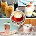 Daugee Milk Frother Handheld Battery Operated Electric Travel Coffee Frother Foam Maker Drink Mixer Blender for Cappuccino Latte with Stainless Steel Whisk, Clean Brush, Storage Tube and Stand, Silver