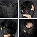 Outgeek Airsoft Mask, Lower Steel Mesh Mask Protective Half Face Mask UV Protection Glasses Comfortable and Cool Mask Goggles Set for Adult Men Women Children (Black-Type B)