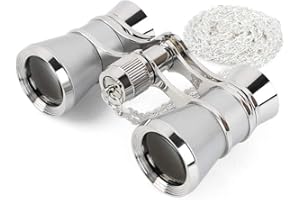 AiScrofa Opera Glasses Binoculars 3X25,Mini Binocular Compact Lightweight,with Chain for Adults Kids Women in Musical Concert