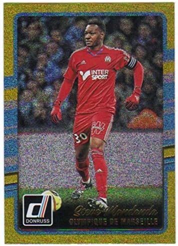 2016 Donruss Gold #112 Steve Mandanda Olympique de Marseille Soccer Card