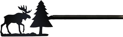 Amazon Com Cur 22 112 Moose Pine Curtain Rod Home Kitchen