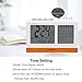 EVISTR Digital Clock Large Display - Desk Clock Battery Operated Alarm Clock with Calendar, Date, Temperature for Office