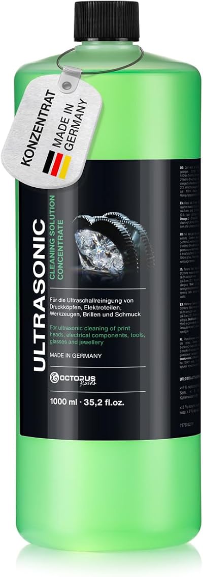 Octopus Ultrasonic Cleaner Concentrate 1L Glasses Mechanics Printing