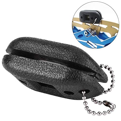 Vobor Ice Skate Edge Blade Sharpener - Ice Skates Knife Grinder Stone,2 Sides Portable Grindstone Grinding Tool,Skate Blade Repairs with Key Chain for Hockey or Skates - Thumbnail 5