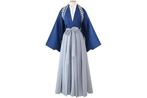 GENERIC Men's Kendo Hakama Aikido Japanese Samurai Costume Cotton Judo Martial Arts Uniform Kendogi Kimono Pants Professional Suit