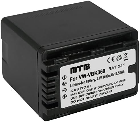 Battery VW-VBK360 for Panasonic HDC-TM80, TM90 / HC-V700, V700M, V707, V707M