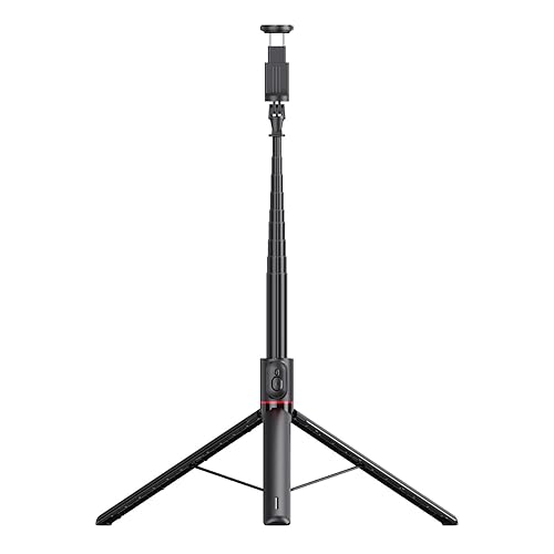 Andor Phone Tripod Stand Remote Control Selfie Stick 68.9 Inch Lightweight Portable Black