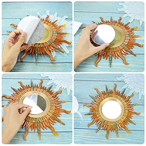 Sun Mirror Silicone Molds For Resin Crafting - 11.49 Inch DIY Decorative Mirror Mold