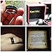King Will Classic Mens 8mm Black Mens Tungsten Ring Wedding Band Grooved Center Polished Wedding Band