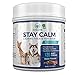 120 Calming Treats for Dogs - Dog Anxiety Relief - With Organic Hemp Protein + Valerian + L Tryptophan - Dog Calming Treats for Stress, Jumping, Thunder & Barking | Bacon Flavored Soft Dog Chews