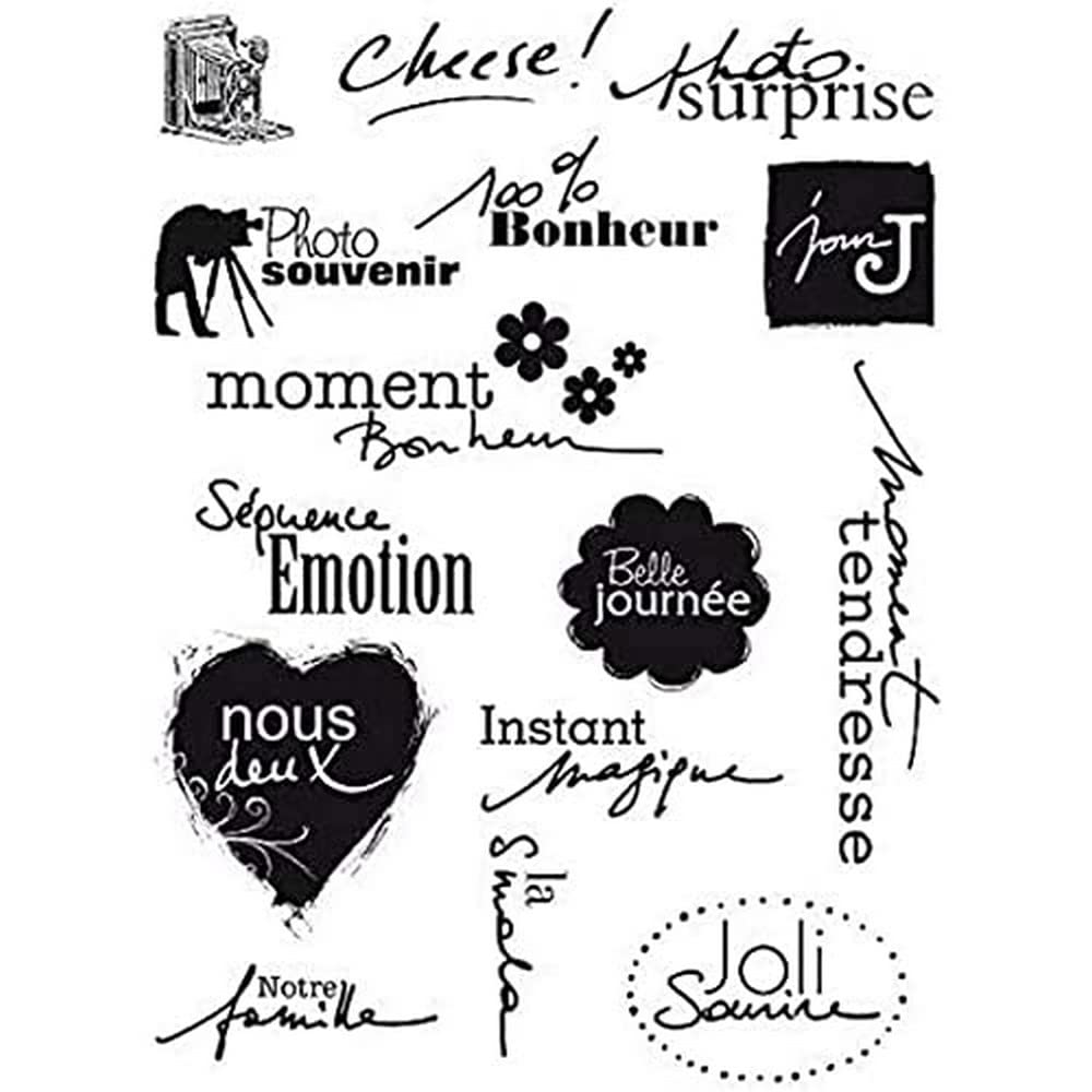 Artemio 10001139 Clear stamps texts in French souvenirs #2
