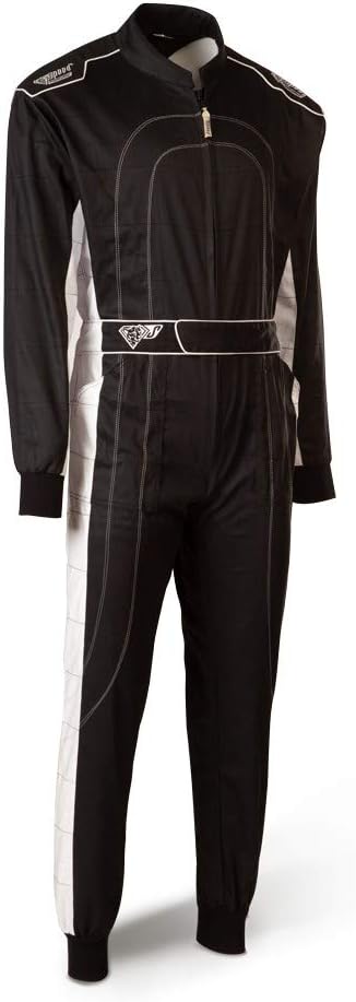 Speed Karting Overall – Black/White – Kart Hobby Overall – Karting Suit – Racing Overalls