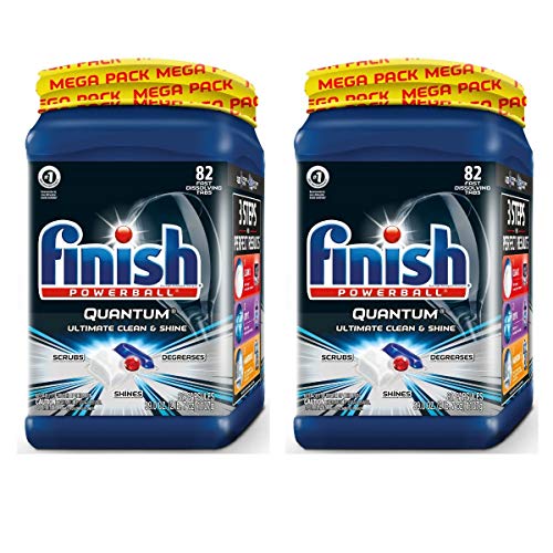 Finish Quantum 82ct, Dishwasher Detergent Tabs, Ultimate Clean & Shine