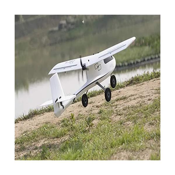Fernbedienung Flugzeug 1100mm Spannweite EPO Trainer Anfänger RC Flugzeug Glider PNP (Farbe : Weiß, Größe… – Bild 3