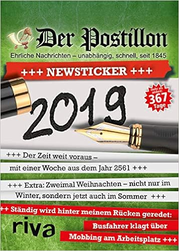 Amazon Fr Der Postillon Newsticker 2019 Tagesabreisskalender Sichermann Stefan Livres