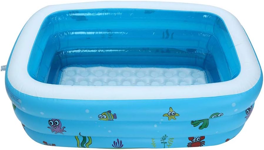 Gmgod❤️❤Inflatable Pool,Large Inflatable Swimming Pool Kids Water Play Fun 43×35×18IN for One Children