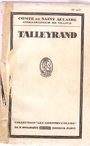 Talleyrand. by (Unknown Binding)