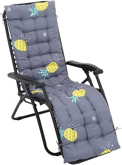 DKIEI Printed Floral Sun Lounger Cushion 168x48x8cm Pineapple