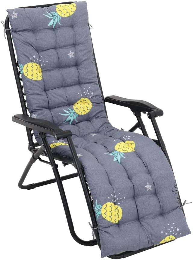 DKIEI Printed Floral Sun Lounger Cushion 168x48x8cm Pineapple