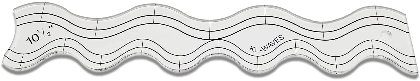 1pcs Quilting Ruler and Template Wave Quilter's Ruler for Domestic Sewing Machine #KL-Waves