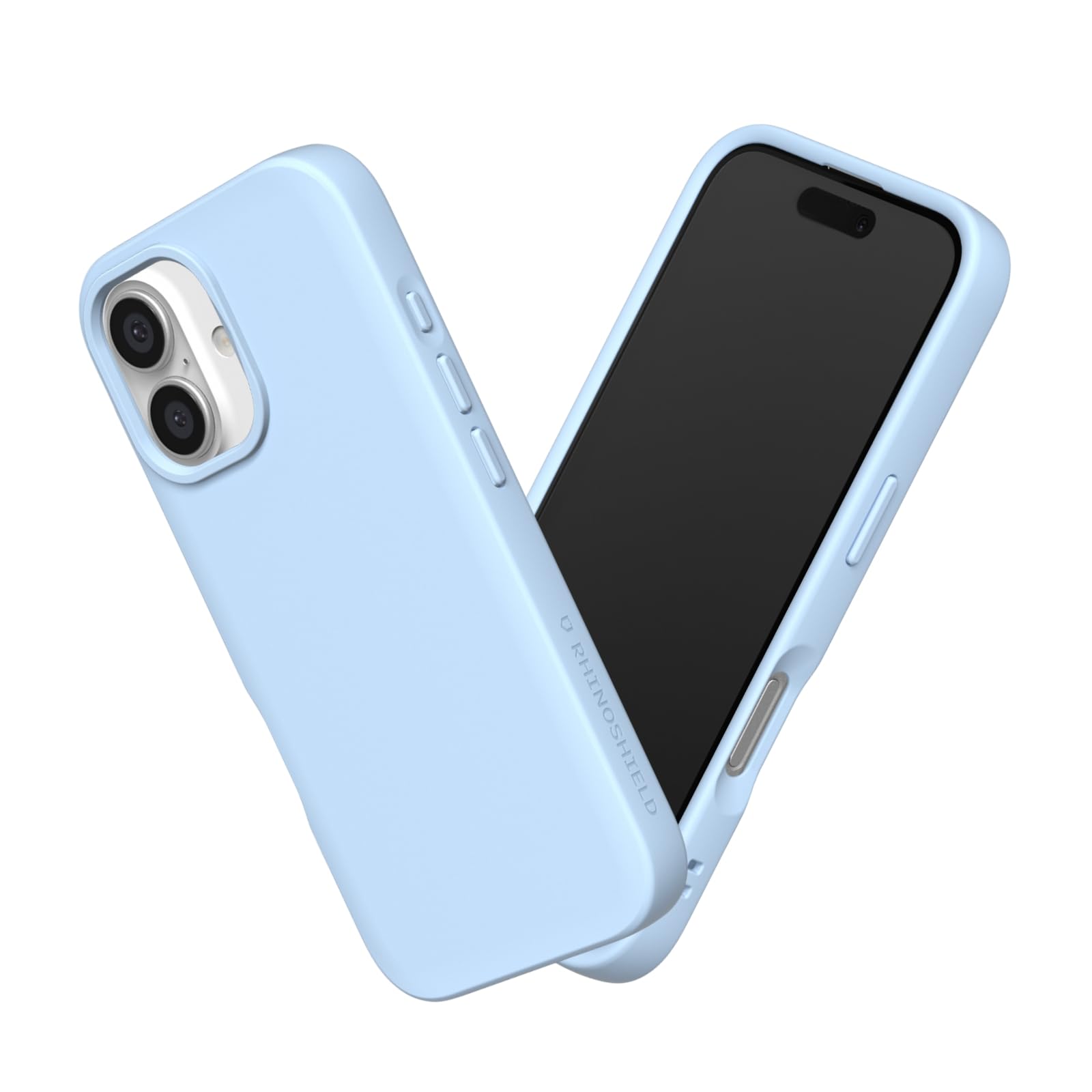 RHINOSHIELD SolidSuit Case Compatible with [iPhone 16] | Shock Absorbent Slim Design Protective Cover with Premium Matte Finish, Camera Control Cutout Design - Glacier Blue