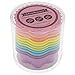 Freshware 12-Pack Silicone 6-Star Reusable Cupcake and Muffin Baking Cup, Six Vibrant Colors