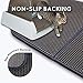 WePet Cat Litter Mat, Kitty Litter Trapping Mat, Large Size, Honeycomb Double Layer, No Phthalate, Urine Waterproof, Easy Clean, Scratch Scatter Control, Catcher Box Pads Rug Carpet 30x25 Inch Grey