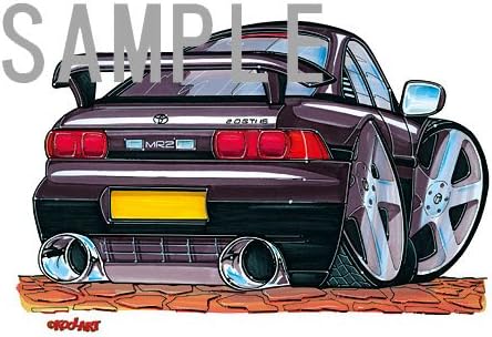 Amazon Koolart トヨタ ｍｒ ２ Sw 黒 後ろ のイラスト シール ステッカー おもちゃ