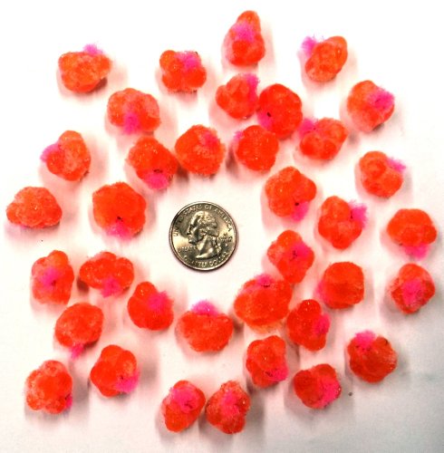 Pink Spawn Sacs; 36 Sacs; Harvested/Processed in Michigan; Certified; #SS12VP (Best Steelhead Fishing In Michigan)