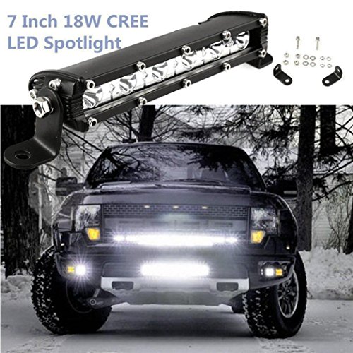 Car Light,Saingace 7inch 18W Led Work Light Bar Flood Spot Suv Boat Driving Lamp Offroad 4WD