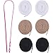 Gejoy 6 Pieces Replacement Drawstring with Cords Threader Drawstrings Easy Threader for Pants Shorts Coats
