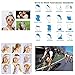 16-in-1 4/9 Pcs Multifunctional Style Yoga Sports Fashion Travel Colors Headband Seamless Neck Uv Solid Moisture Wicking Bandana Turban Scarf (style 24)