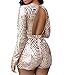 made2envy Gold Sequin Long Sleeves Open Back Romper