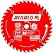 Diablo 7-1/4-Inch x 40 Tooth Finish Saw Blade for Wood - Ideal for Smooth Crosscuts in Hardwood, Softwood & Plywood - Tico Hi-Density Carbide, Perma-Shield Coating - D0740A