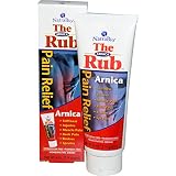 Natra-Bio The Rub, Pain Relief Arnica Cream for Sore Muscles & Injury Treatment, 4-Ounce Bottles (Pack of 3)