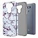 Rosebono Fashion Compatible with LG G6 Case, Hybrid Dual Layer Shockproof Hard Cover Graphic Fashion Cute Colorful Silicone Skin Case for LG G6 - Purple Marble