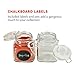 4 Pack - Reusable Clear Glass Kitchen Containers Set with Airtight Lids for Canning, Storage Jars for Tea, Spice, Kitchen Rack Glass Set w/Reusable Labels, Clear Containers for DIY Materials (4)