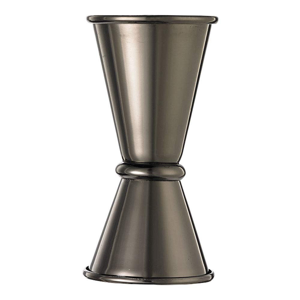 Barfly Japanese Style Jigger, Stainless Steel, Black, 3.7 x 3.7 x 7.3 cm