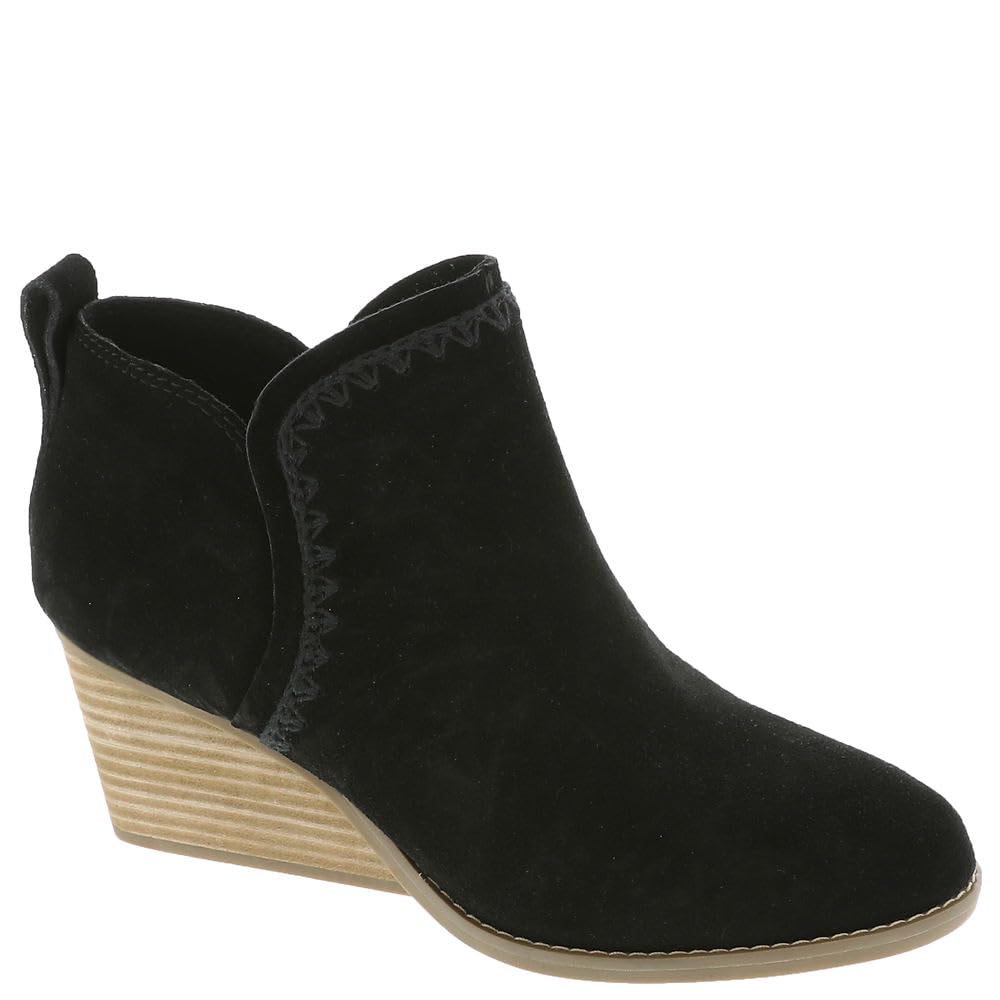 TOMS Womens Kaia, Black Suede, 5
