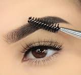 STUDIO 5 Duo Eyebrow Brush & Spoolie Impora London Flat Angled Brush view 3