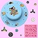 Vodolo 3 Pack Steampunk Cogs Mold, Clock Watch Wheel Gears Silicone Fondant Mold Chocolate Mold for Cupcake Toppers Party Cake Decoration etc.