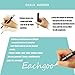 Eachgoo Fine Tip Chalk Markers, 8 Colors Non-Toxic, Dustless & Erasable Liquid Chalk Pens