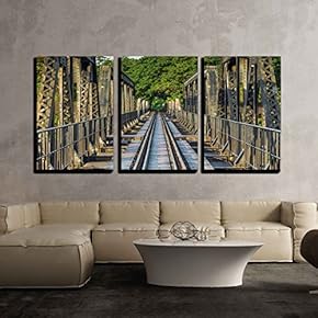 River Kawai Bridge Kanchanaburi Thailand x3 Panels